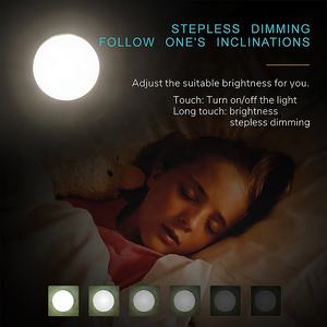 Due modelli bianco Caldo USB Ricaricabile gabinetto di casa Mini LED armadio luce del sensore di movimento di Tocco HA CONDOTTO LA luce di notte Con 3 adesivo 3M - Product Image 3