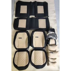 Ensemble complet de housses de siège de voiture 16 pièces en cuir Nappa, style professionnel, toutes saisons - Product Image 6