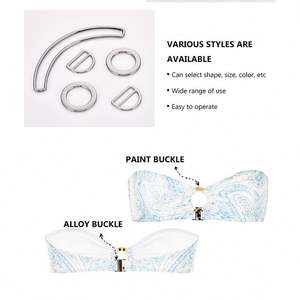 Connecteur de Bikini de joints toriques en alliage de zinc de luxe de mode pour l'anneau d'accessoires de maillots de bain - Product Image 4