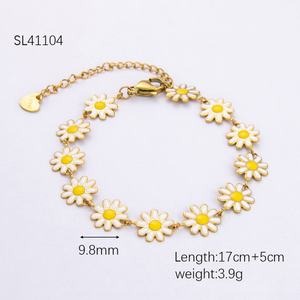 100% Hypoallergenic High-End Stylish Stainless Steel <b>Charm</b> Bracelet Light Luxury Niche Jewelry for Anniversaries - Product Image 6