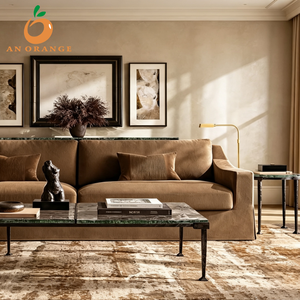 Divano Minimalista per Soggiorno, Set di Divani Componibili da Interno, Cuscini Morbidi e Confortevoli, Tessuto Ecologico, Arredamento <span class=keywords><strong>Modena</strong></span> - Product Image 1