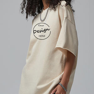 Personalizable 100% algodón lavado con ácido Vintage Camiseta de gran tamaño para los hombres de alta calidad estilo de piedra en blanco - Product Image 6