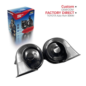 <span class=keywords><strong>แตร</strong></span>รถยนต์ Wenle 12V ขนาด 80 มม. H:510±30Hz 105-118dB สีดำ+เงิน วัสดุ ABS+เหล็ก <span class=keywords><strong>แตร</strong></span>รถยนต์กันน้ำ 100% แบบหอยทาก สำหรับรถยนต์ TOYOTA - Product Image 1