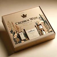 Coffret de maquillage Crown Win pour professionnels, ensemble complet de pinceaux, emballage en carton, soins de la peau, expédition de produits de beauté, boîtes en papier