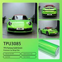 Film TPU à changement de couleur Or Fantaisie Vert Protection UV Auto-réparateur pour l'amélioration esthétique automobile