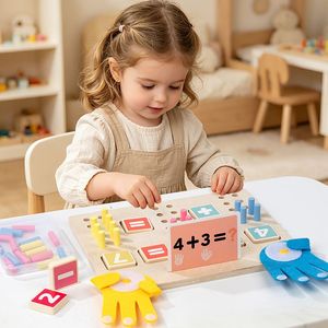 Tavola di Calcolo <span class=keywords><strong>in</strong></span> <span class=keywords><strong>Legno</strong></span> 2 <span class=keywords><strong>in</strong></span> 1 con Perline per Operazioni Matematiche, Gioco Educativo Montessori OEM ODM - Product Image 2