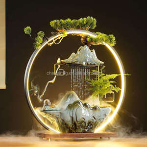 CHENYISHI directa decoración del hogar interior cascada fuente decoración escritorio fuente Feng Shui decoración fuente de agua - Product Image 6