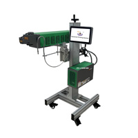 Máquina de Codificación Láser de CO2 IPS LC60F MG 60W, Grabador Láser de CO2 de 110 mm x 110 mm para Latas de Aperitivos, Cartón, Tuberías de HDPE