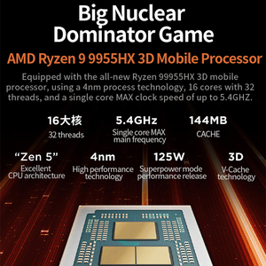 โน้ตบุ๊กเกมมิ่ง Legion R9000P รุ่นปี 2025 ประสิทธิภาพสูง 9 9955HX แรม 32GB ความจุ 1TB การ์ดจอ RTX5070 หน้าจอ 16 นิ้ว 240Hz ความละเอียด 2.5K รองรับสี DCI-P3 สำหรับอีสปอร์ต - Product Image 2