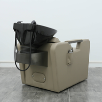 Fauteuil de lavage de cheveux électrique réglable en céramique pour salon de beauté professionnel, avec massage intégré et fonction spa moderne