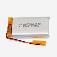 Batterie Li-Po polymère 1500 mAh 103048, batterie Lipo CSIP103048 3,7 V 1500 mAh, batterie lithium-ion souple avec certifications KC CE