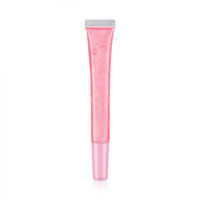 Base de brillant à lèvres repulpant végétalien personnalisable en gros, saveur fruitée, double couleur, naturel, biologique, longue durée, hydratant et protecteur solaire