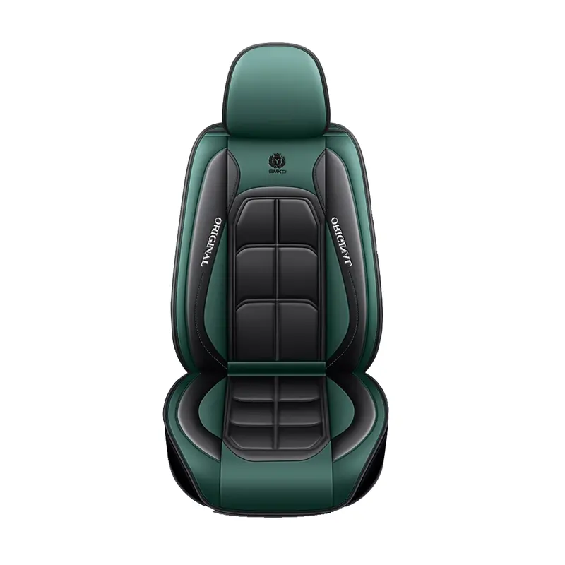Fabrika doğrudan satış lüks bej PU deri koltuk kılıfı araba özel Toyota tüm modeller için 5 adet araba koltuğu kapağı
