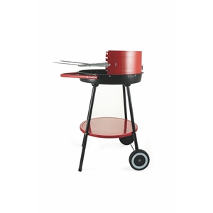 BBQ ROTONDO ROSSO CON RUOTE 51X84,5CM - Product Image 3