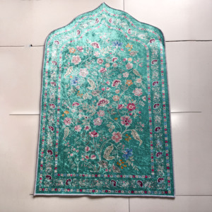 Tappeto da Preghiera Luccicante per Coppie, Design Moderno Kilm e <span class=keywords><strong>Persiano</strong></span> per Matrimoni Islamici, Eid o Pellegrinaggio - Idea Regalo Musulmana Elegante - Product Image 2