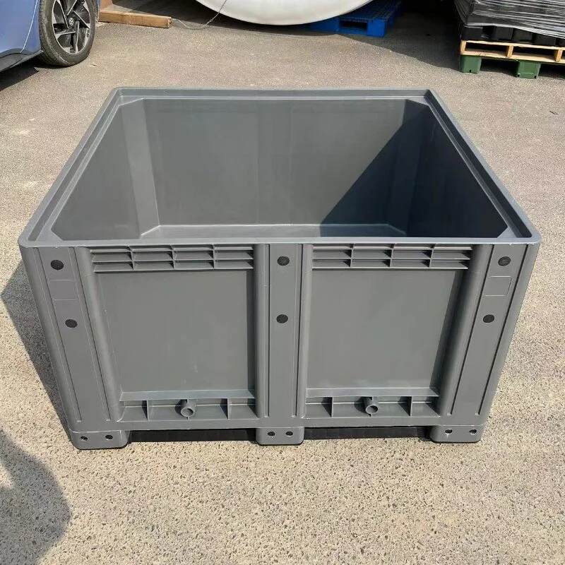Твердая пластиковая коробка из полиэтилена HDPE, пластиковый контейнер для поддонов с колесом