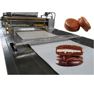 Tam otomatik çikolatalı kek işleme makinesi/katmanlı kek üretim hattı diğer makine ve endüstriyel ekipman