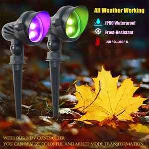 Illuminazione Paesaggistica RGBW 6W 24V a Bassa Tensione, Luci da Giardino LED con Controllo WiFi, Alloggiamento in Alluminio IP67 per Decorazione Giardino - Product Image 3