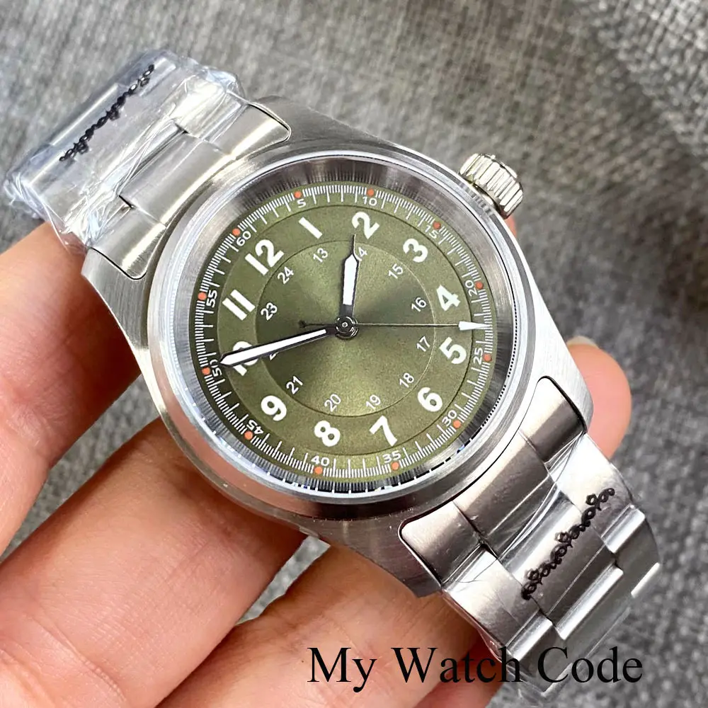 Tandorio 200m Waterproof Field Watches NH35 PT5000 Movement 36mm Lady Men Steel Sport Mechanical Wristwatch Sapphire Glass Pilot