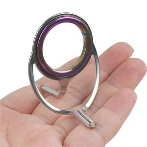 10 pz kit di riparazione di una canna da pesca in ceramica anello in acciaio inox doppio piede canne da pesca Guide accessori per la pesca - Product Image 3