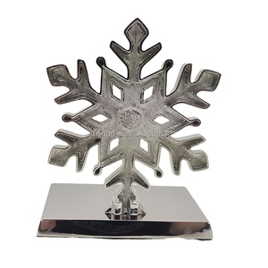 ตะขอแขวนของตกแต่งโต๊ะพร้อมห่วงแขวนทำจากสังกะสีอัลลอยรูปเกล็ดหิมะ - Product Image 3