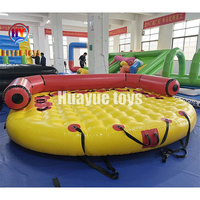 HUAYUE Nouveau design Bâche en PVC de jeu de parc aquatique commerciale de haute qualité pour adultes OVNI gonflable personnalisé Bateau à eau remorquable