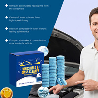 Nettoyant pour pare-brise sans logo, 30 comprimés effervescents pour le nettoyage des vitres de voiture