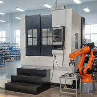 Tour vertical CNC à broche unique robuste 2 axes VTC900, haute rigidité, 10 postes à outils, haute précision 0,02 mm, automatique
