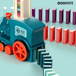 Train motorisé B/O électrique pour enfants, jouet avec son léger, éducatif, amusant - Product Image 4
