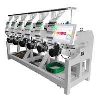 Machine à coudre de broderie industrielle professionnelle de haute qualité 6 têtes 12 aiguilles Machine à broder plate informatisée pour le prix