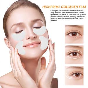 Una película de colágeno soluble en agua Papel Esencia para el cuidado de la piel Proteína antienvejecimiento Mascarilla facial Reduce las líneas finas <span class=keywords><strong>Arrugas</strong></span> Reafirmante Humedad - Product Image 3