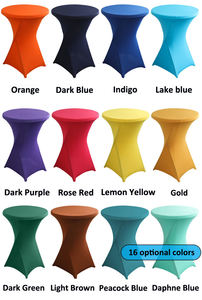 Couverture de Table de Cocktail de Spandex d'<span class=keywords><strong>exposition</strong></span> de publicité Couverture de Table de barre de Cocktail de <span class=keywords><strong>Fuchsia</strong></span> Nappe de Table de Cocktail de salon - Product Image 3