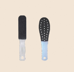 Lime à pieds de qualité supérieure en acier inoxydable pour éliminer les callosités, outil de pédicure, râpe à pieds double face pour les peaux mortes, kit de soin des ongles fabriqué en Corée - Product Image 1