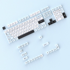 Venta al por mayor azul blanco y negro pequeño conjunto completo DIY dos colores PBT Keycaps personalizado MX Compatible Teclado mecánico - Product Image 4