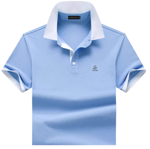 เสื้อโปโลผู้ชายแฟชั่นเรียบง่ายสบายๆ ปี 2026 ผ้าฝ้ายแท้ ระบายอากาศได้ดี ป้องกันการเป็นขุย เส้นใยอเนกประสงค์ เสื้อโปโลผู้ชายลำลอง - Product Image 2