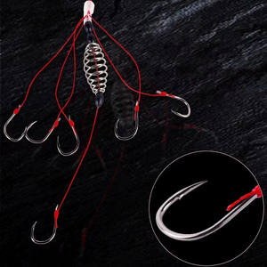 Byloo-gancho de pesca para tienda en línea, trampa de cebo, alimentador, jaula con muelles de acero inoxidable, 6-12 # - Product Image 3