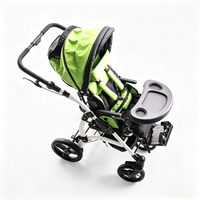 Poussette CS10 avec dossier réglable en hauteur et en angle, avec table et pare-soleil, pour enfants handicapés, ayant des besoins spéciaux, atteints de paralysie cérébrale