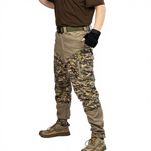 Pantalon tactique résistant à l'usure en coton camouflage désertique Wang Po Gua pour homme avec poches, pantalon décontracté pour l'extérieur - Product Image 1