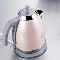 Bouilloire électrique rose en acier inoxydable 304, bouilloire portable, grille-pain, appareil à sandwichs, ensemble bouilloire et grille-pain