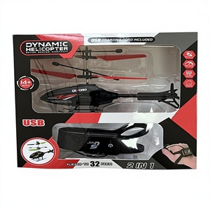 Hélicoptère télécommandé pour débutants, résistant aux chutes, à induction à deux canaux, à détection de mouvement, pour usage intérieur, en plastique - Product Image 4