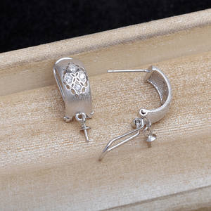Pendientes de Plata S925 con Diseño de Copo de Nieve para Mujer, Borla Larga, Perla, Accesorios para DIY, Soporte Vacío, Componentes y Fornituras de Joyería 916 - Product Image 3