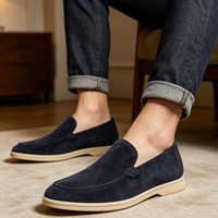 Mocassins en cuir pour hommes sur mesure, rehaussant la taille de 5 cm, vente en gros, mocassins décontractés à enfiler pour hommes