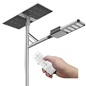 Outdoor Aluminum Solar LED Street Light Lamp Semi-Integrated with DC Power Supply and Battery Enhanced Lighting Luminaires