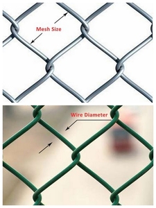 Hàng rào liên kết chuỗi mạ kẽm với cột y-arm dễ dàng lắp ráp hàng rào an ninh cao 1.8m cho Khung sắt được xử lý nhiệt tại nhà - Product Image 3