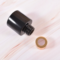 Luxe de logo personnalisé pour les bouteilles de diffuseur de roseau 50ml récipients en verre clair ambre givré bouchon à vis de cylindre
