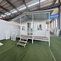 Maison conteneur préfabriquée pliable et extensible de 20 pieds ou 40 pieds, 2, 3, 4 ou 5 chambres, maison mobile compacte avec terrasse