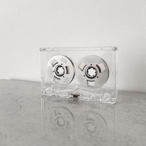Cinta magnética de alta fidelidad de doble cara de 55 minutos con carcasa transparente para grabación de audio retro. - Product Image 1