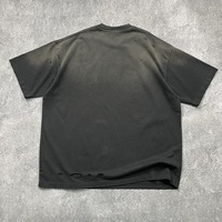 T-shirts personnalisés surdimensionnés en coton 100% premium 260 g/m², imprimés DTG, style streetwear, effet délavé soleil, vintage et usé