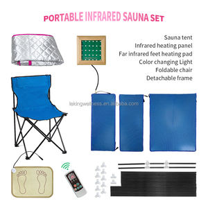 Sauna de infrarrojos portátil moderna al por mayor para sala de estar gimnasio Sauna de cuerpo completo Spa tienda Sauna de infrarrojos lejanos con luz <span class=keywords><strong>roja</strong></span> - Product Image 5