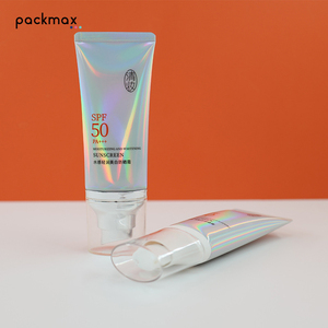 Custom Processing 50ml Sunscreen BB Cream Ultra-Flat Cosmetic Soft <b>Tube</b>, Aluminum-<b>Plastic</b> High-Gloss <b>Tube</b> Packaging - Product Image 2